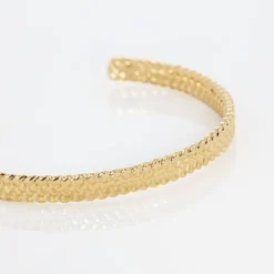 Bracelet Jonc Lilya Plaqué Or Jaune