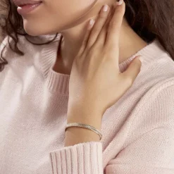 Bracelet Jonc Lilya Plaqué Or Jaune