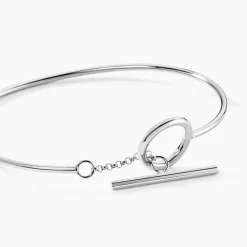 Bracelet Jonc Marie-capucine Argent Blanc