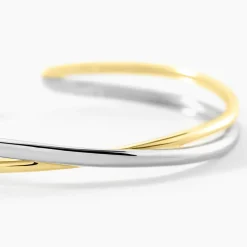 Bracelet Jonc Perfect Match Argent Bicolore