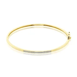 Bracelet Jonc Phillipa Or Jaune Diamant
