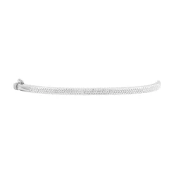 Bracelet Jonc Posie Or Blanc Diamant
