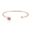Bracelet Jonc Purple Mood Argent Rose Oxyde De Zirconium