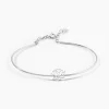 Bracelet Jonc Rosita Argent Blanc