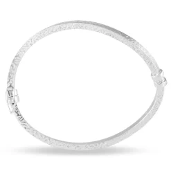 Bracelet Jonc Safietouae Argent Blanc