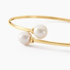 Bracelet Jonc Sammy Or Jaune Perle De Culture