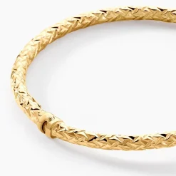 Bracelet Jonc Shiny Diamante Or Jaune