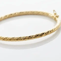 Bracelet Jonc Shiny Diamante Or Jaune