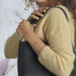 Bracelet Jonc Sibel Argent Blanc