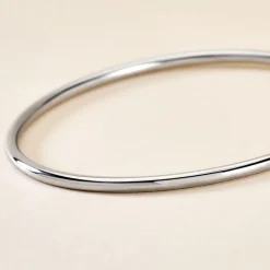 Bracelet Jonc Tabata Argent Blanc