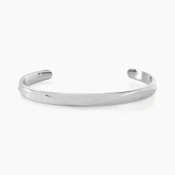 Bracelet Jonc Two Argent Blanc