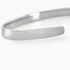 Bracelet Jonc Two Argent Blanc