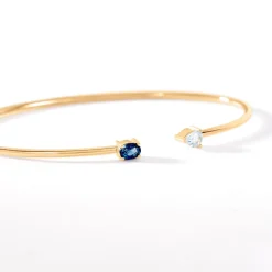 Bracelet Jonc Universe Or Jaune Topaze