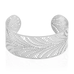 Bracelet Jonc Wilson Acier Blanc