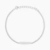 Bracelet Jordana Argent Blanc