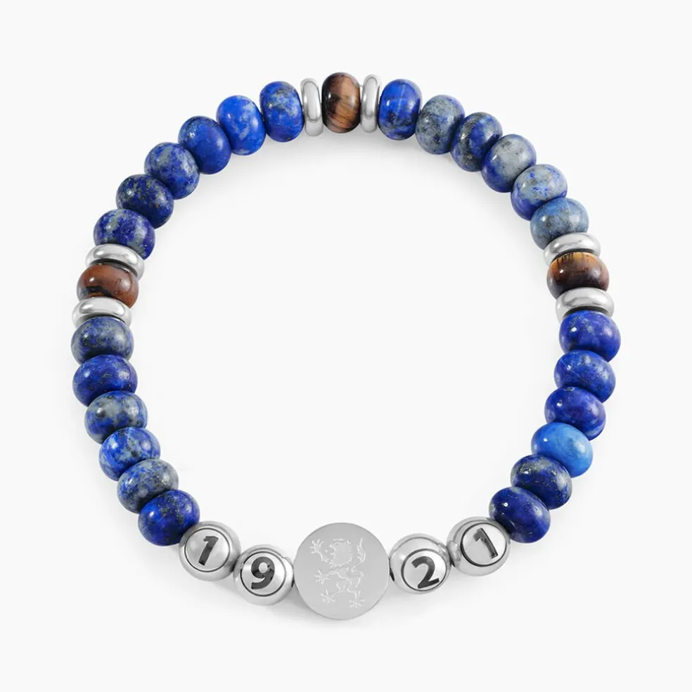 Bracelet Jourdan 1921 Acier Blanc 艙il De Tigre