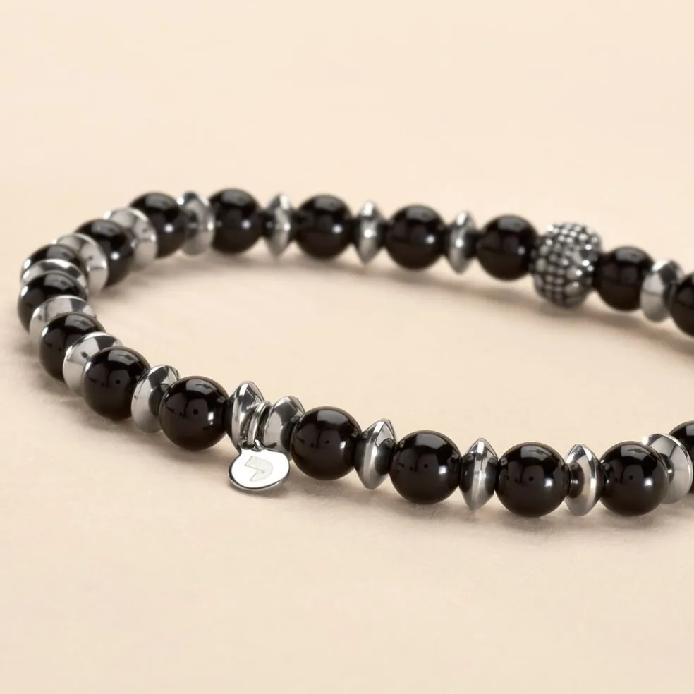 Bracelet Jourdan Acier Gris Onyx