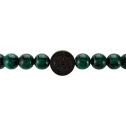 Bracelet Jourdan Acier Noir Malachite