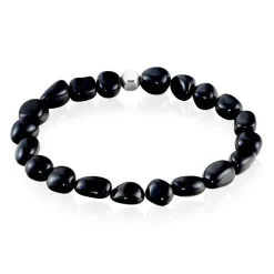 Bracelet Jourdan Boreal Argent Blanc Agate