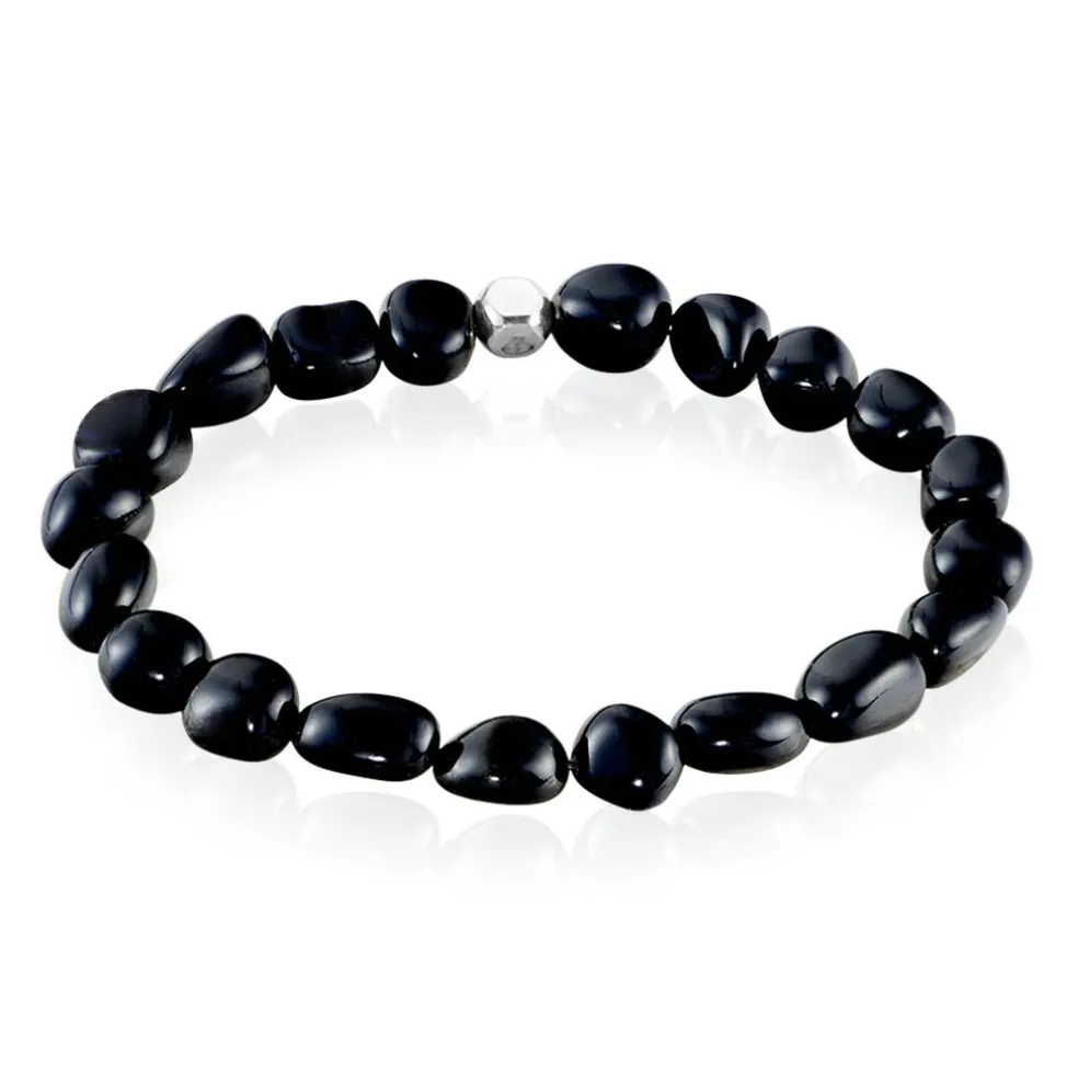 Bracelet Jourdan Boreal Argent Blanc Agate