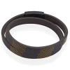 Bracelet Jourdan Chicago Cuir Noir Et Marron