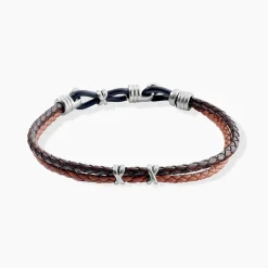 Bracelet Jourdan Colibri Acier Marron