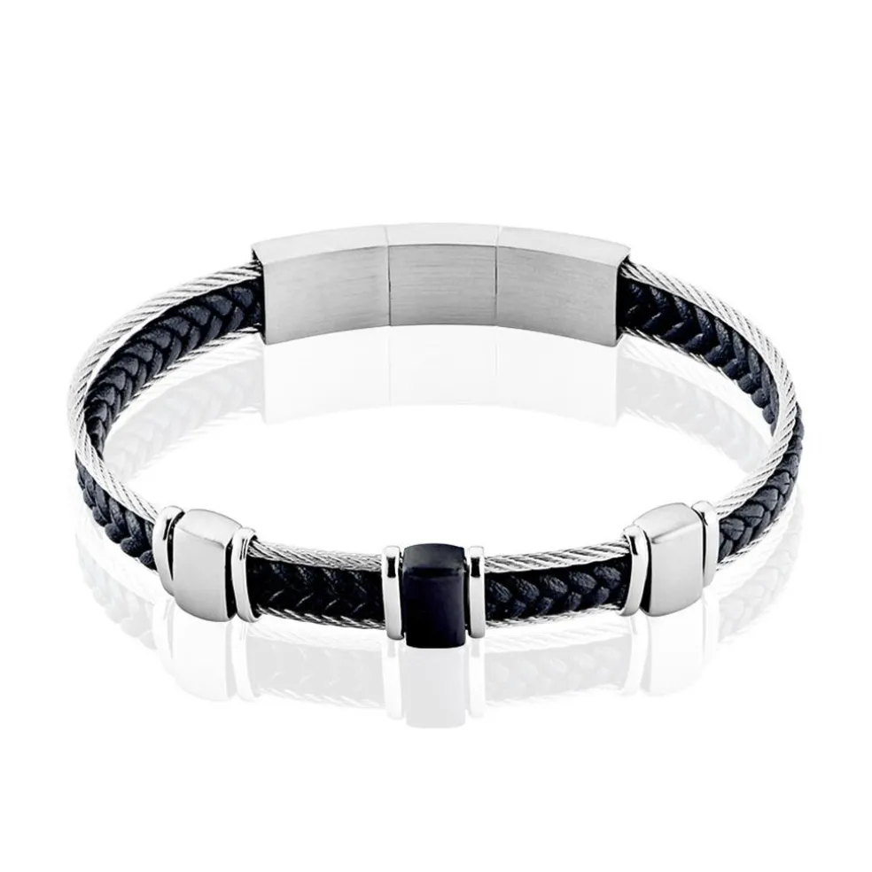 Bracelet Jourdan Cook Acier Bicolore