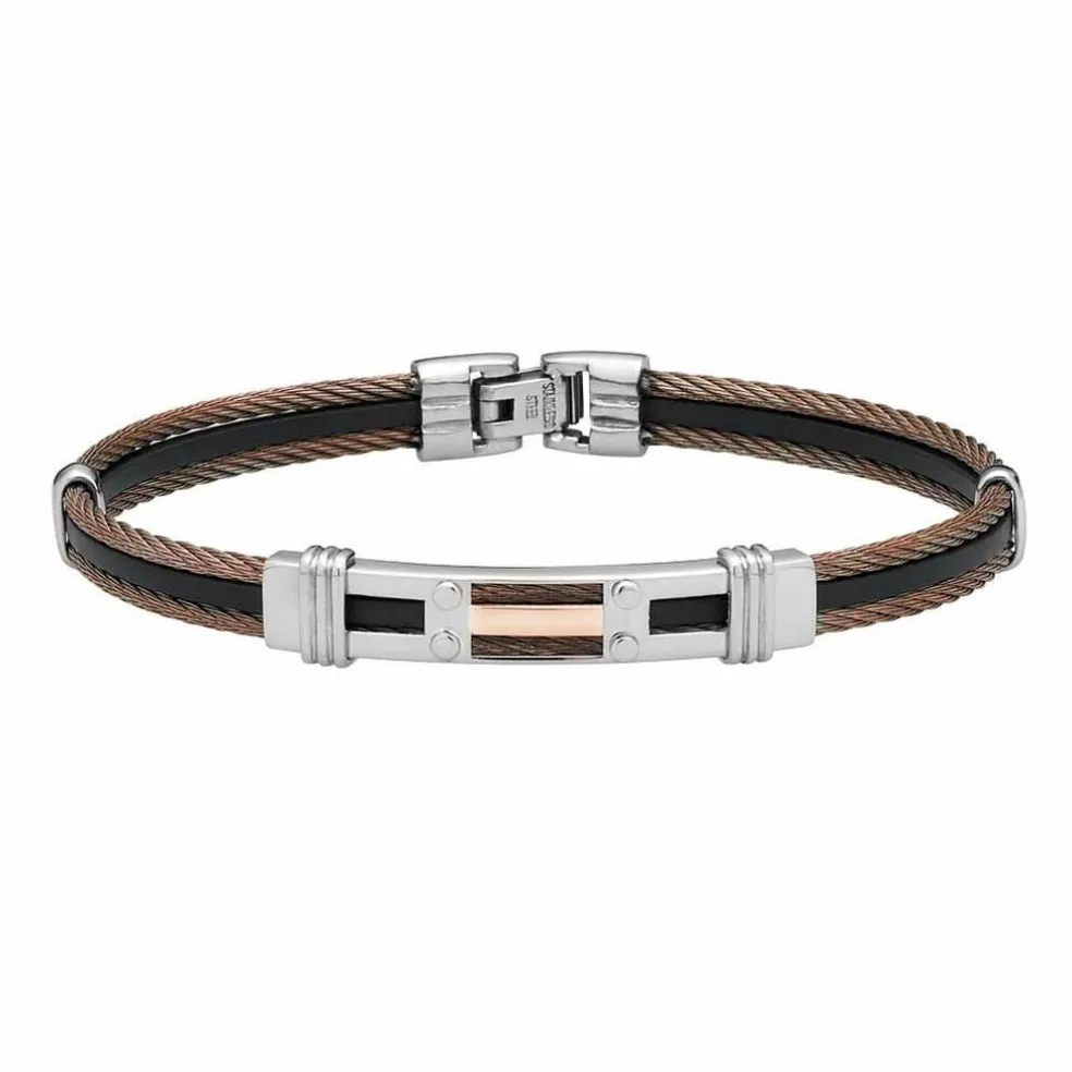 Bracelet Jourdan Corelieae Acier Bicolore