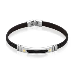 Bracelet Jourdan Cuir Noir