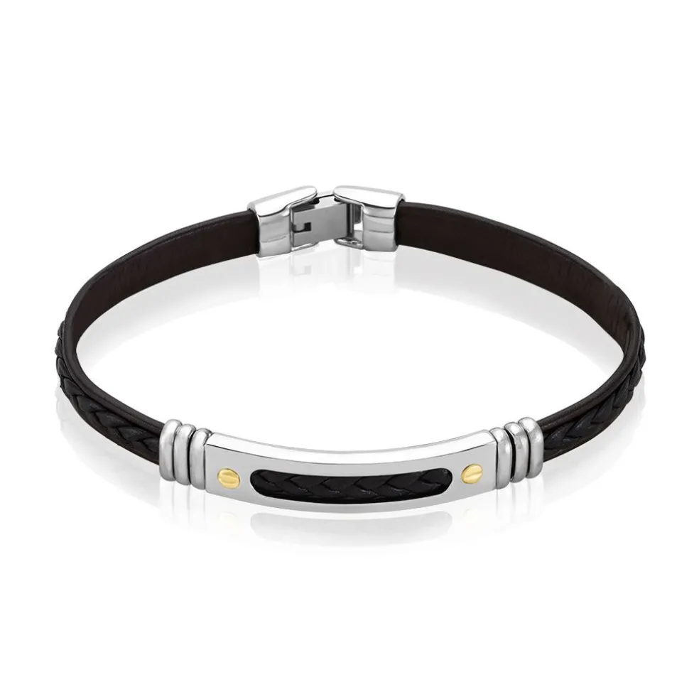 Bracelet Jourdan Cuir Noir