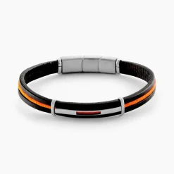 Bracelet Jourdan Damayanti Cuir Noir