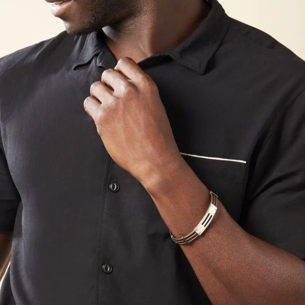 Bracelet Jourdan Leonilde Acier Bicolore