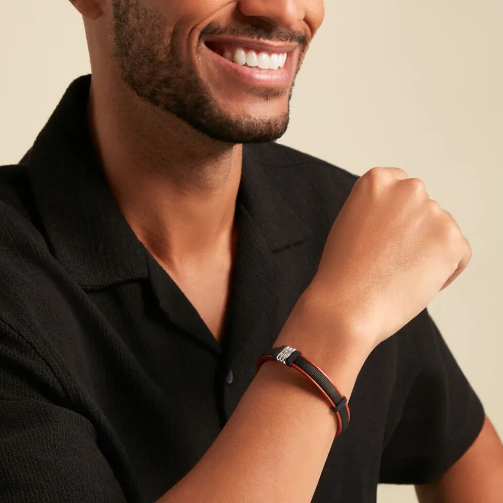 Bracelet Jourdan Orso Cuir Multicolore