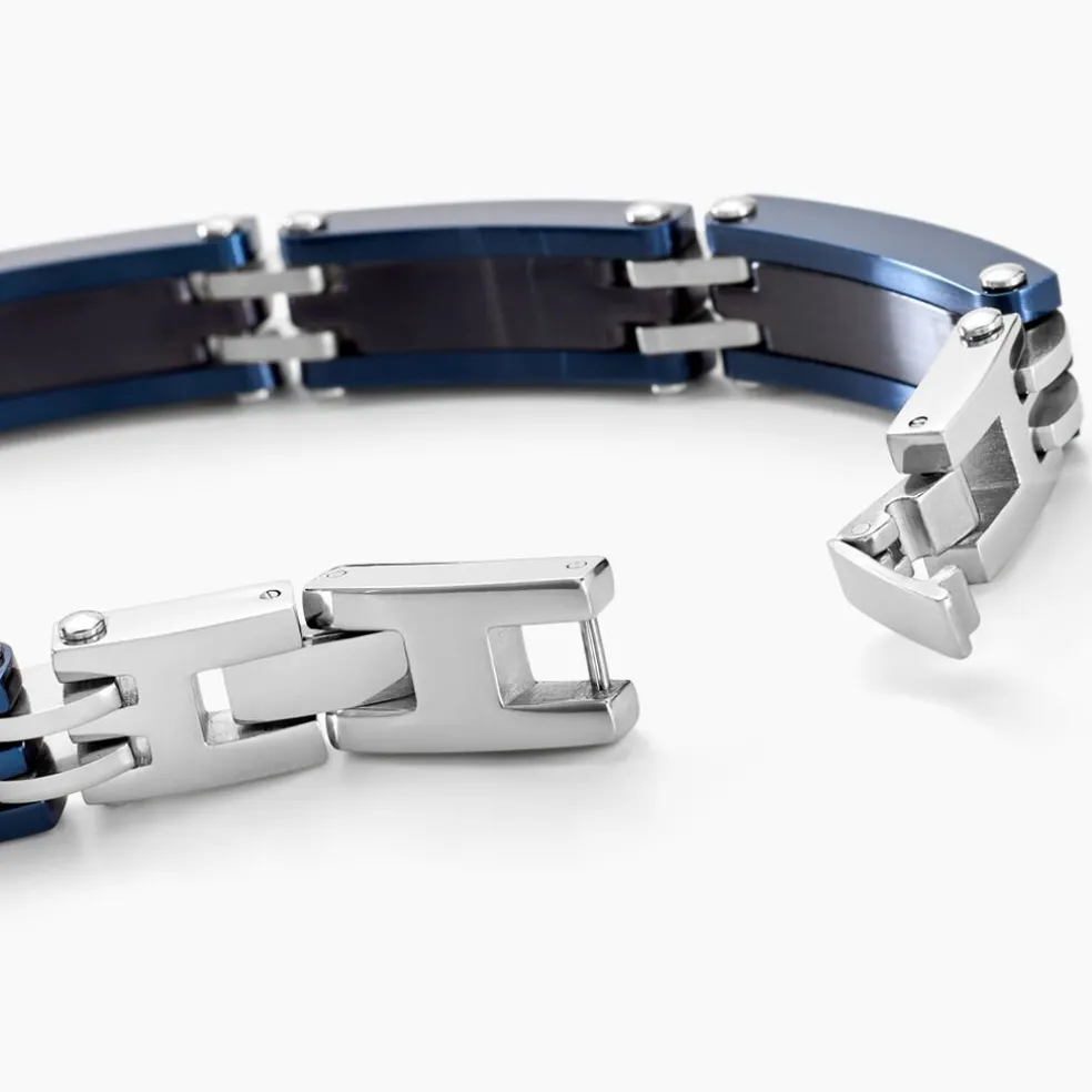 Bracelet Jourdan Zephir Acier Bleu