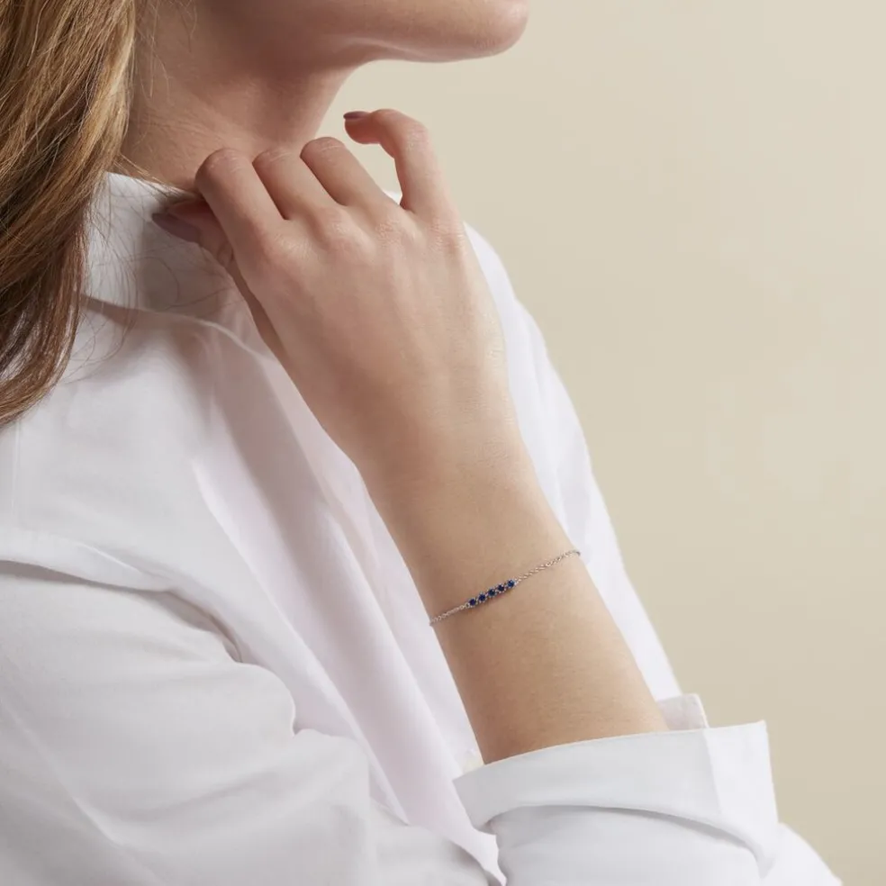 Bracelet Karrie Argent Blanc Oxyde De Zirconium