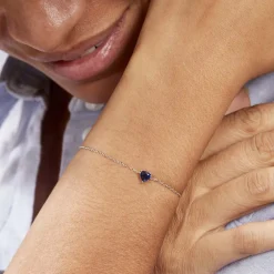 Bracelet Kelvyn Argent Blanc Oxyde