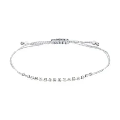 Bracelet Kelynaae Argent Blanc Oxyde De Zirconium
