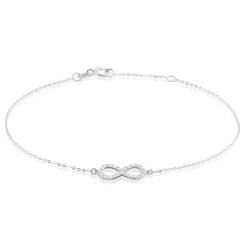 Bracelet Klothilda Or Blanc Oxyde De Zirconium