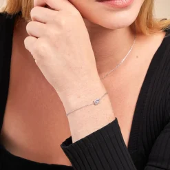Bracelet Laurine Argent Blanc Oxyde De Zirconium