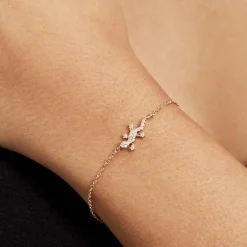 Bracelet Lehar Plaqué Or Oxyde De Zirconium