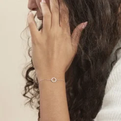 Bracelet Lim Or Blanc Oxyde De Zirconium