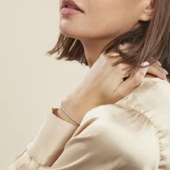 Bracelet Lou-anne Argent Blanc Oxydes De Zirconium