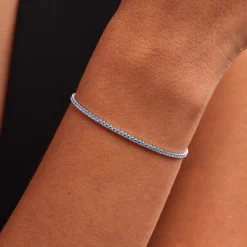 Bracelet Lou-anne Argent Blanc Oxyde De Zirconium