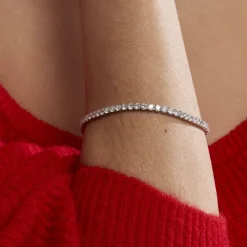 Bracelet Lou-anne Argent Blanc Oxyde De Zirconium Blanc