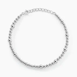 Bracelet Louisette Argent Blanc