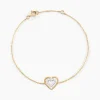 Bracelet Love Is In The Air Or Jaune Oxyde De Zirconium