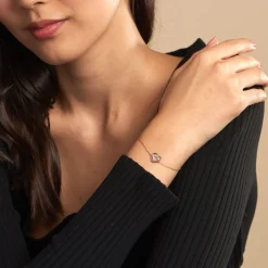 Bracelet Love Is In The Air Or Jaune Oxyde De Zirconium