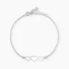 Bracelet Love Love Argent Blanc