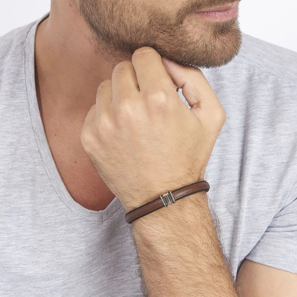 Bracelet Luciene Or Acier Bicolore