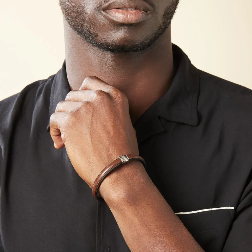 Bracelet Luciene Or Acier Bicolore